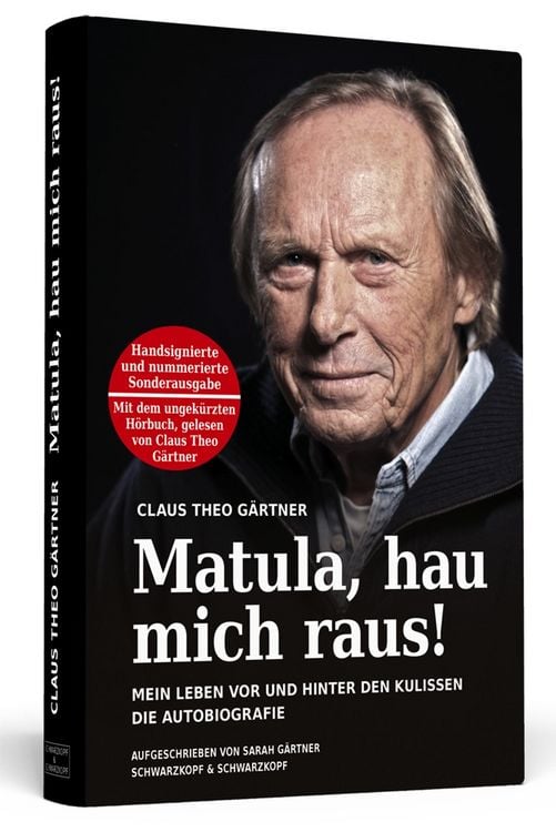 Produktbild: Matula, hau mich raus! Handsigniert mit H&ouml;rbuch, nummerierte und limitierte Sonderausgabe. Von Claus Theo G&auml;rtner pers&ouml;nlich signierte 3.333 Exemplare inklusive dem ungek&uuml;rzten H&ouml;rbuch!