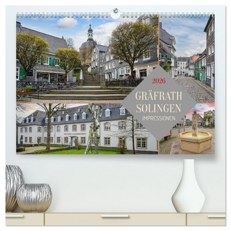 Produktbild: Solingen-Gr&auml;frath Impressionen (hochwertiger Premium Wandkalender 2026 DIN A2 quer), Kunstdruck in Hochglanz