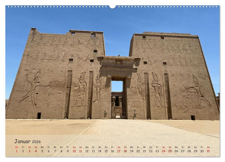 Produktbild: Zwischen Luxor und Abu Simbel - Eine Reise durch die Dynastien (Wandkalender 2026 DIN A2 quer), CALVENDO Monatskalender