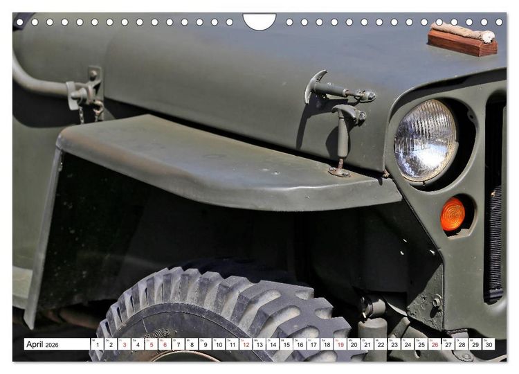 Produktbild: Willys Jeep im Detail vom Frankfurter Taxifahrer Petrus Bodenstaff (Wandkalender 2026 DIN A4 quer), CALVENDO Monatskalender