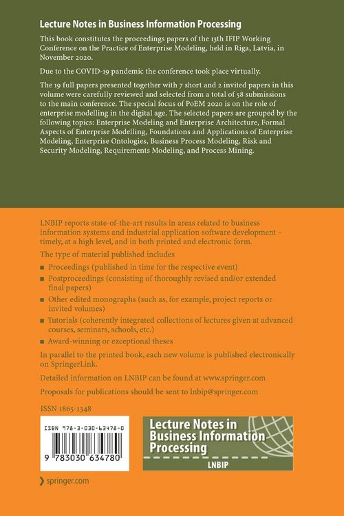 Produktbild: The Practice of Enterprise Modeling