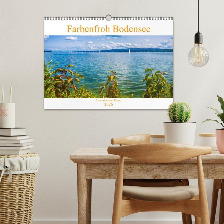 Produktbild: Farbenfroh Bodensee (Wandkalender 2026 DIN A3 quer), CALVENDO Monatskalender