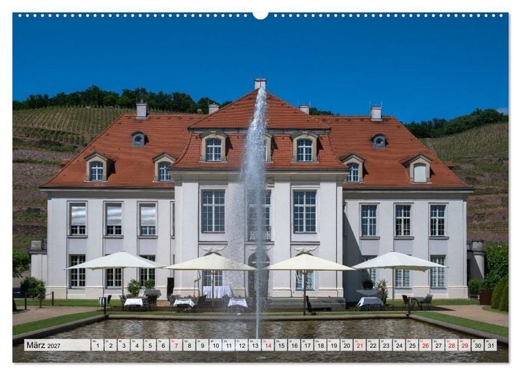 Produktbild: S&auml;chsische Sehnsucht - Ein Jahr zwischen Mei&szlig;en und Radebeul (hochwertiger Premium Wandkalender 2027 DIN A2 quer), Kunstdruck in Hochglanz