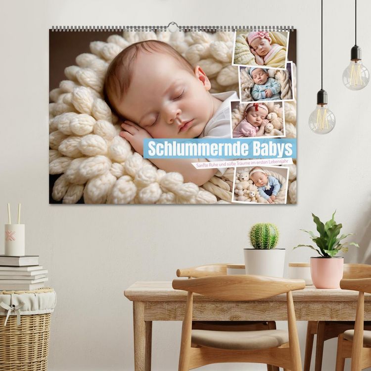 Produktbild: Schlummernde Babys (Wandkalender 2026 DIN A2 quer), CALVENDO Monatskalender