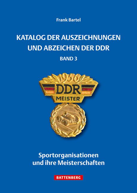 Produktbild: Katalog der Auszeichnungen und Abzeichen der DDR, Band 3