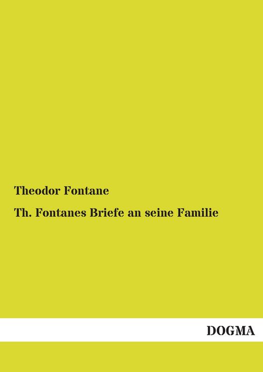 Produktbild: Th. Fontanes Briefe an seine Familie