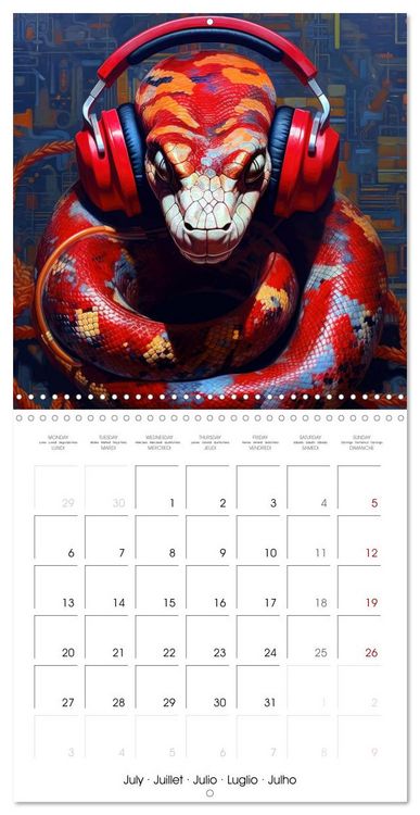 Produktbild: Animal Beats (Wall Calendar 2026 12 &times; 12 Inch) CALVENDO 12 Month Wall Calendar