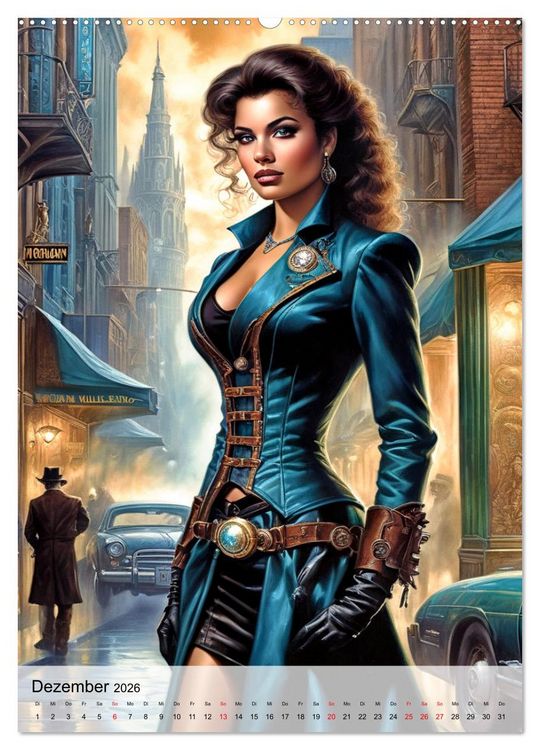 Produktbild: Ladies mit Steampunk-Flair (Wandkalender 2026 DIN A2 hoch), CALVENDO Monatskalender