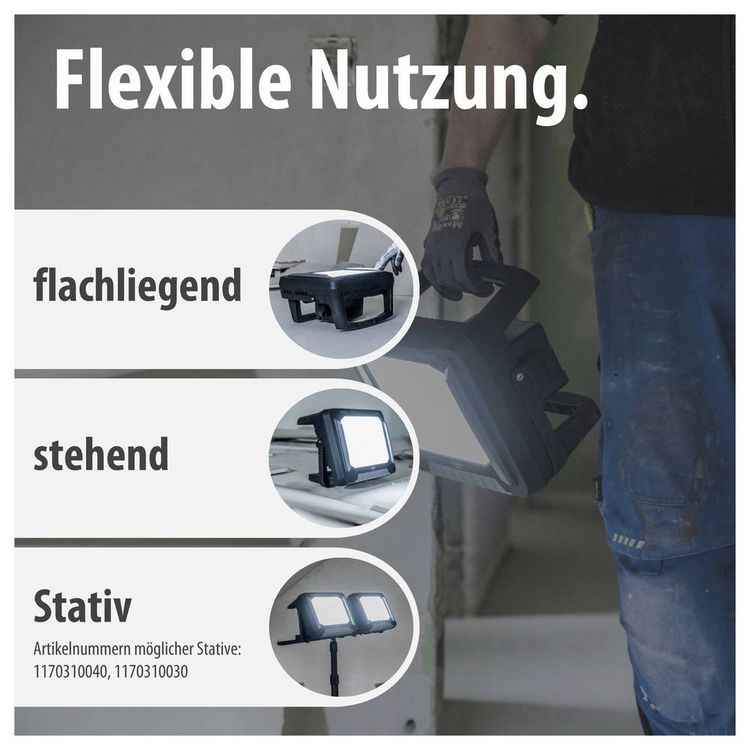 Produktbild: Brennenstuhl Multi Battery 3000 MA Akku-Baustrahler 27 W 3150 lm Tageslichtwei&szlig; 1173700007