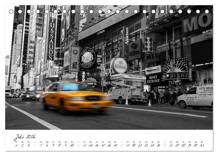 Produktbild: New York &ndash; The Big Apple (Tischkalender 2026 DIN A5 quer), CALVENDO Monatskalender