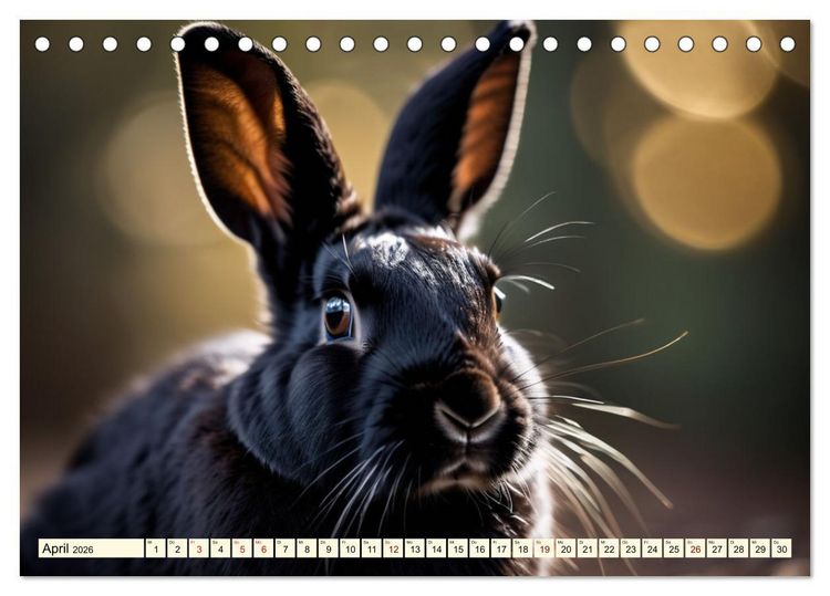 Produktbild: M&uuml;mmelm&auml;nner - Goldige Kaninchen (Tischkalender 2026 DIN A5 quer), CALVENDO Monatskalender