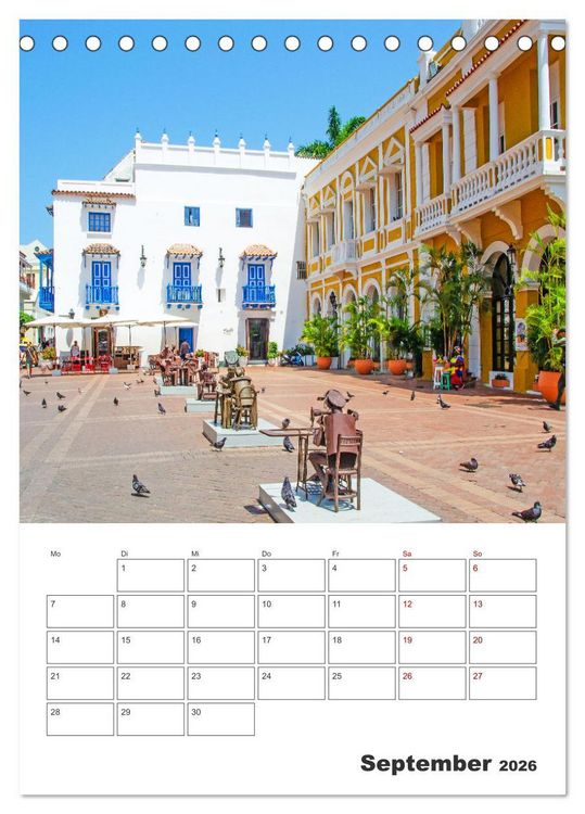 Produktbild: Reise durch Mittelamerika - Urlaubsplaner (Tischkalender 2026 DIN A5 hoch), CALVENDO Monatskalender