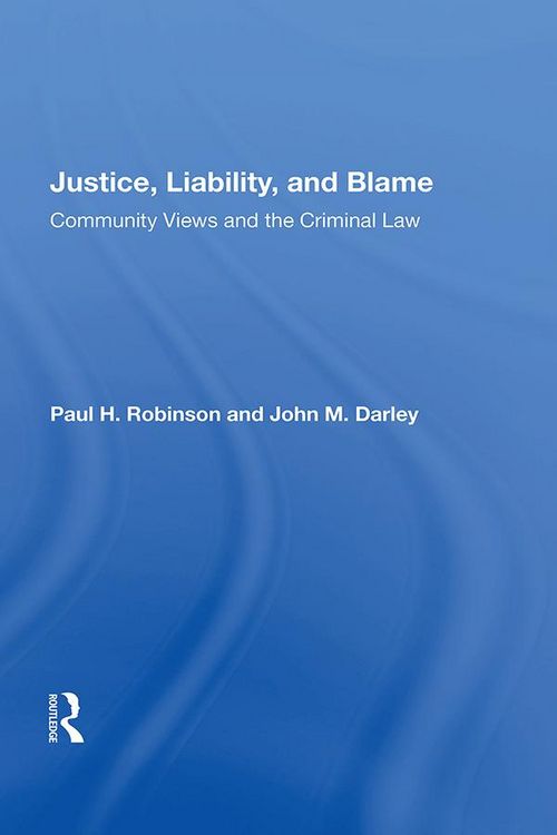 Produktbild: Justice, Liability, And Blame