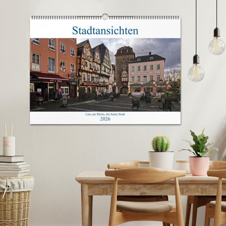 Produktbild: Stadtansichten, Linz am Rhein die bunte Stadt (Wandkalender 2026 DIN A2 quer), CALVENDO Monatskalender