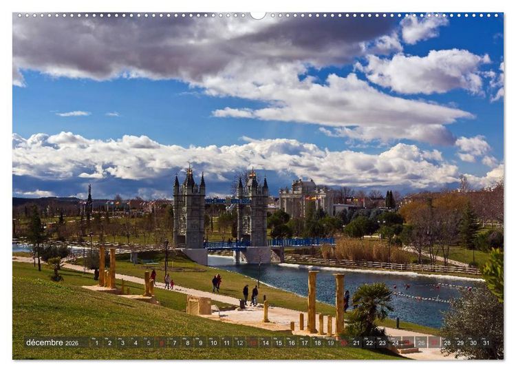 Produktbild: Escapade de Madrid (Calendrier mural 2026 DIN A2 vertical) calendrier de bureau