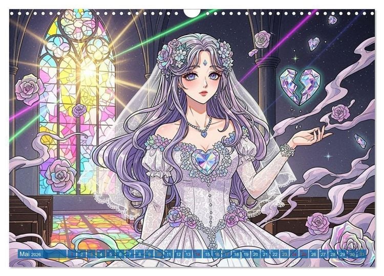 Produktbild: Shōnen-Abenteuer und Shōjo-Romantik - Ein Manga-Kalender f&uuml;r Herz und Seele (Wandkalender 2026 DIN A3 quer), CALVENDO Monatskalender