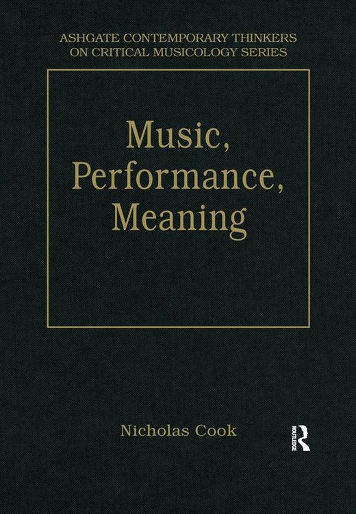 Produktbild: Music, Performance, Meaning