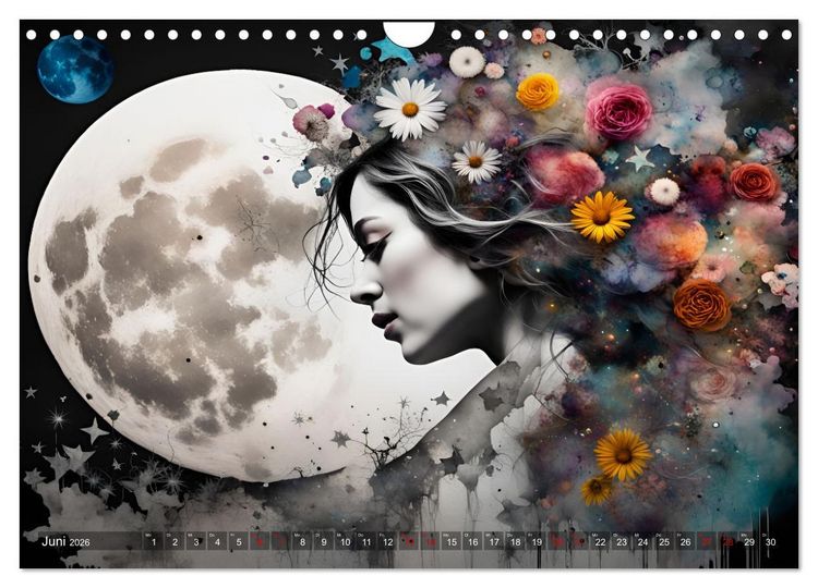 Produktbild: Geheimnisvolle Silhouetten (Wandkalender 2026 DIN A4 quer), CALVENDO Monatskalender