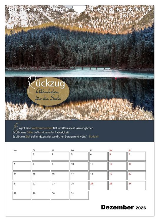 Produktbild: Zitate Wegbegleiter, mit Spr&uuml;chen durch das Jahr by VogtArt (Wandkalender 2026 DIN A4 hoch), CALVENDO Monatskalender