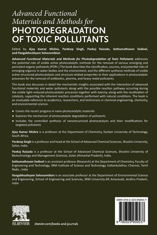Produktbild: Advanced Functional Materials and Methods for Photodegradation of Toxic Pollutants