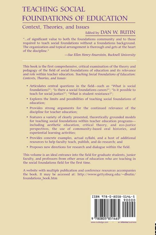 Produktbild: Teaching Social Foundations of Education