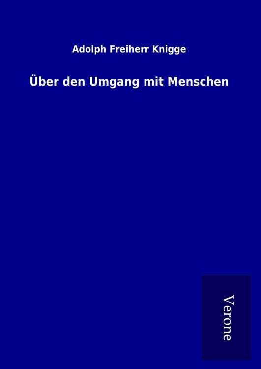 Produktbild: &Uuml;ber den Umgang mit Menschen