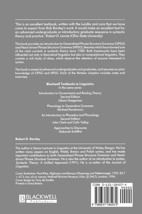 Produktbild: Modern Phrase Structure Grammar