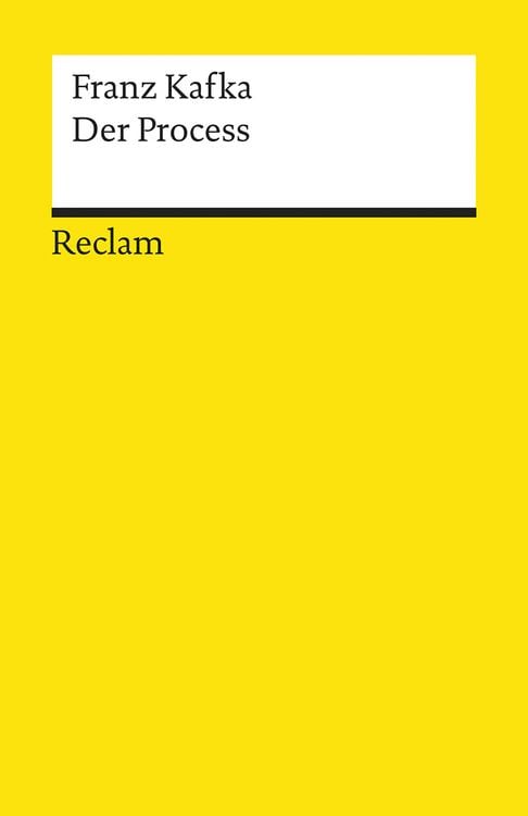 Produktbild: Der Process. Roman. Textausgabe mit Anhang, Anmerkungen und Nachwort