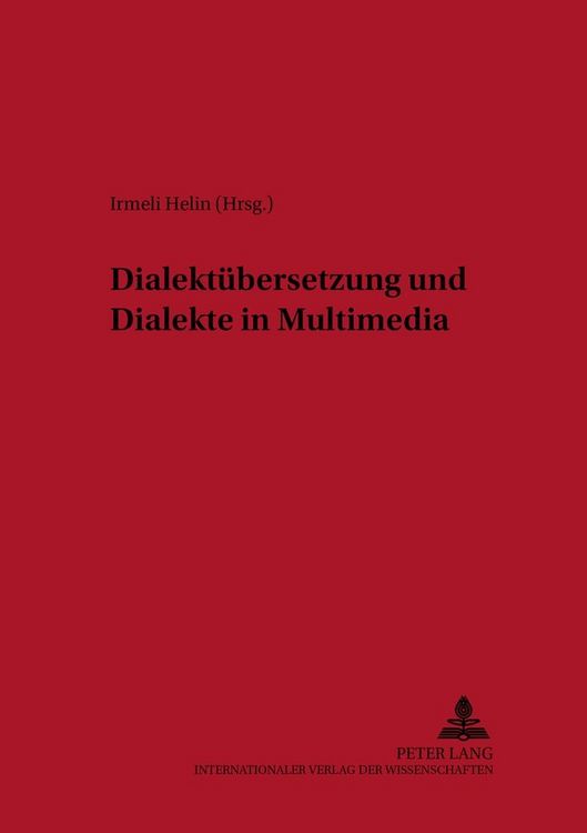 Produktbild: Dialekt&uuml;bersetzung und Dialekte in Multimedia