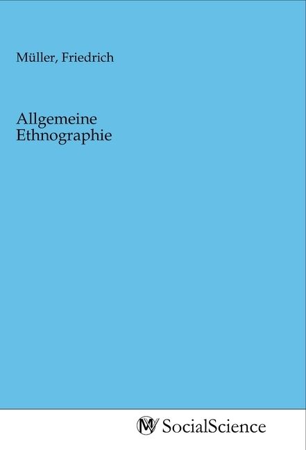Produktbild: Allgemeine Ethnographie