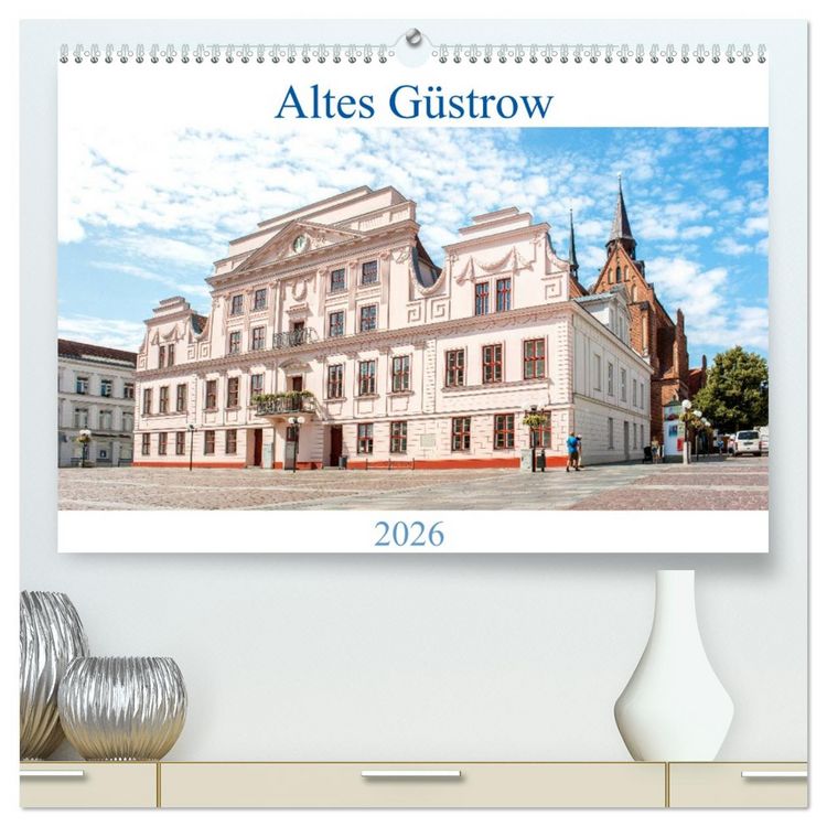 Produktbild: Altes G&uuml;strow (hochwertiger Premium Wandkalender 2026 DIN A2 quer), Kunstdruck in Hochglanz