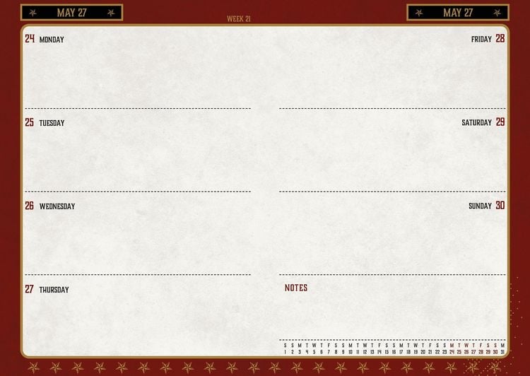 Produktbild: Harry Potter &ndash; A5-Tischkalender 2027