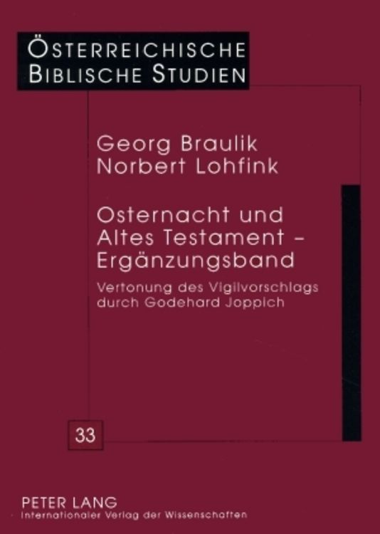 Produktbild: Osternacht und Altes Testament &ndash; Erg&auml;nzungsband