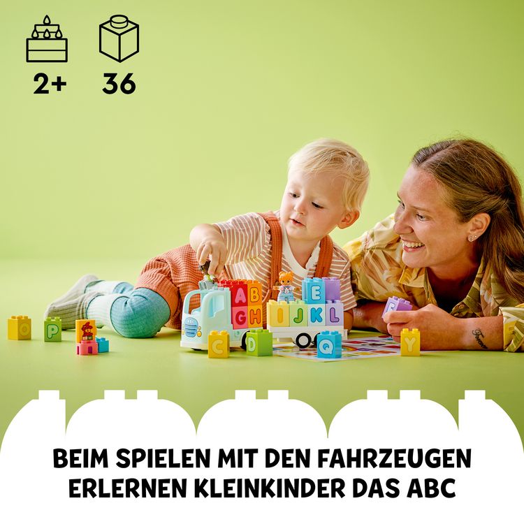 Produktbild: LEGO DUPLO Town ABC-Lastwagen, Lernspielzeug mit LKW Spielzeug 10421