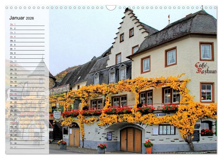 Produktbild: Eine Perle an der Mosel - Beilstein (Wandkalender 2026 DIN A3 quer), CALVENDO Monatskalender