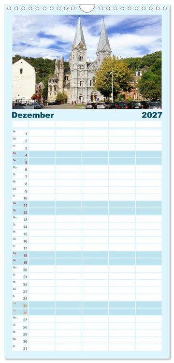 Produktbild: Familienplaner 2027 - SPA - Die belgische Stadt des Wassers mit 5 Spalten (Wandkalender, 21 x 45 cm) CALVENDO