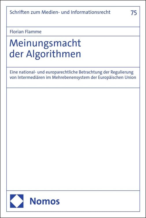 Produktbild: Meinungsmacht der Algorithmen