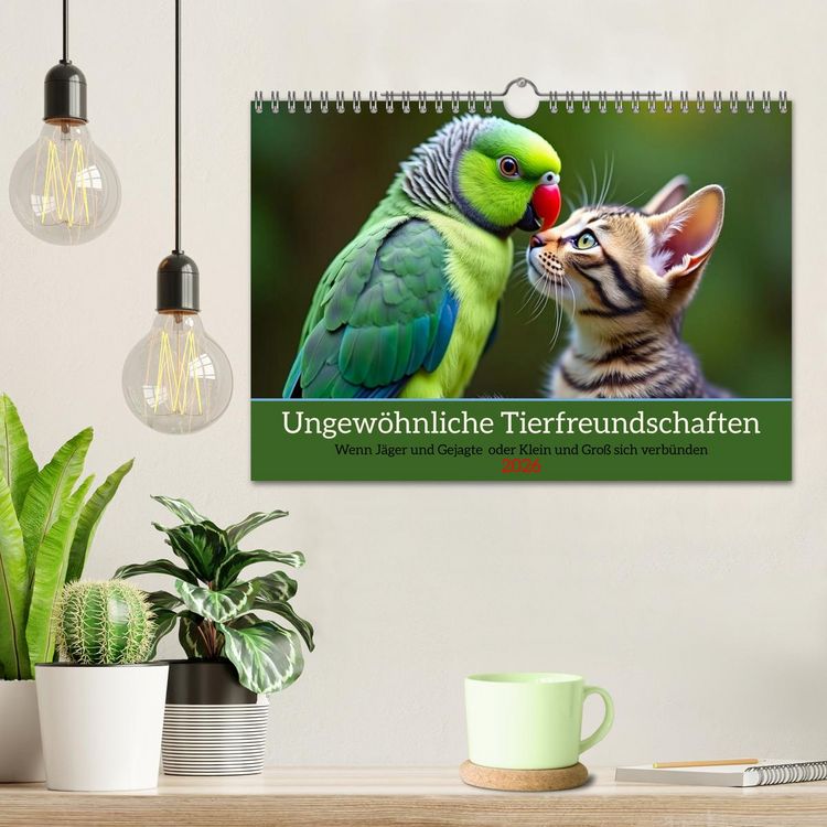 Produktbild: Ungew&ouml;hnliche Tierfreundschaften (Wandkalender 2026 DIN A4 quer), CALVENDO Monatskalender