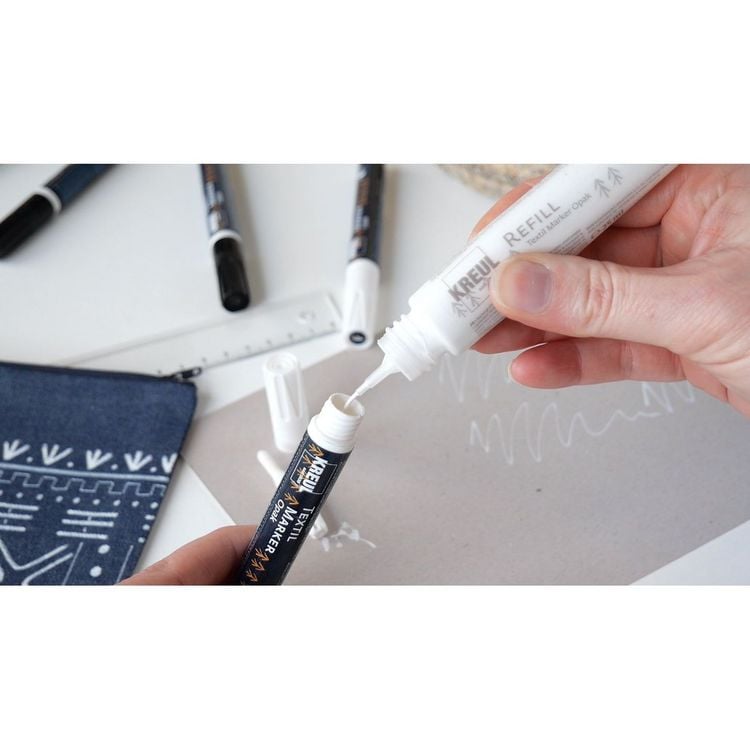 Produktbild: KREUL Textil Marker Opak medium 5er Set