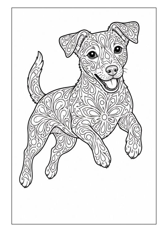 Produktbild: Mandala Malbuch Hunde f&uuml;r Kinder ab 8 Jahren mit 50 sch&ouml;nen Ausmalbildern