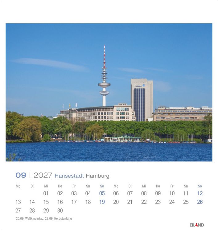 Produktbild: Hansestadt Hamburg Postkartenkalender 2027