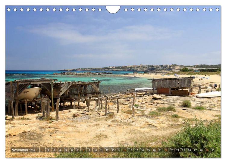 Produktbild: Formentera - Karibik im Mittelmeer (Wandkalender 2026 DIN A4 quer), CALVENDO Monatskalender