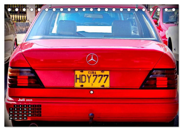 Produktbild: Autos mit Stern - Mercedes-Benz auf Kuba (Tischkalender 2025 DIN A5 quer), CALVENDO Monatskalender