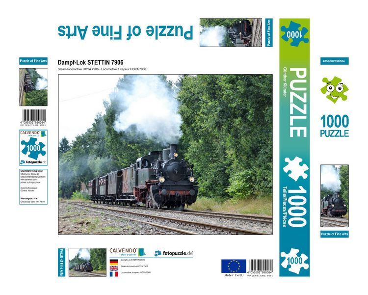 Produktbild: CALVENDO Puzzle Dampf-Lok STETTIN 7906 1000 Teile Lege-Gr&ouml;&szlig;e 640 x 480 cm Foto-Puzzle Bild von G&uuml;nther Kl&uuml;nder