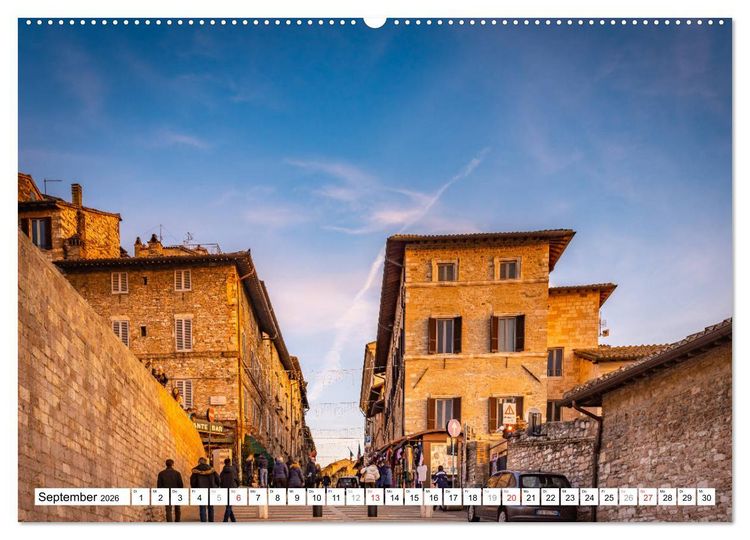 Produktbild: Assisi - Mittelalterliches Herz Italiens (Wandkalender 2026 DIN A2 quer), CALVENDO Monatskalender