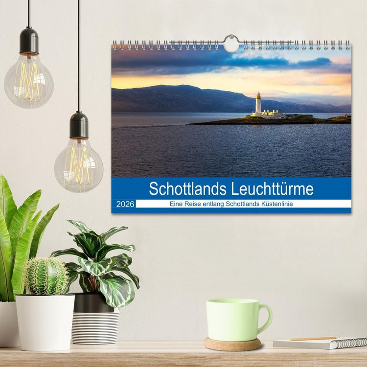 Produktbild: Schottlands Leuchtt&uuml;rme (Wandkalender 2026 DIN A4 quer), CALVENDO Monatskalender