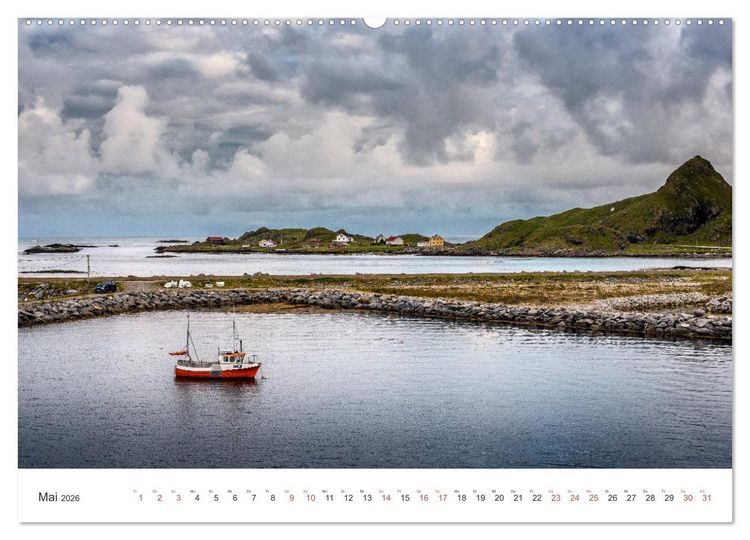 Produktbild: Nordland &ndash; Die Weite Skandinaviens (hochwertiger Premium Wandkalender 2026 DIN A2 quer), Kunstdruck in Hochglanz