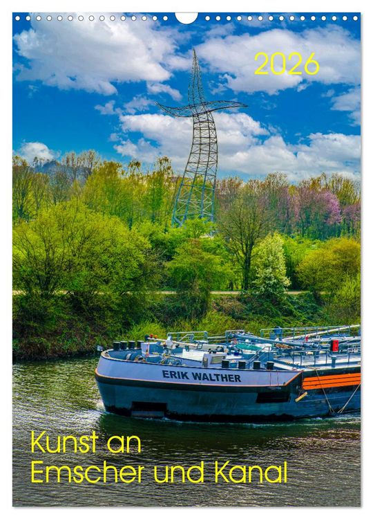 Produktbild: Kunst an Emscher und Kanal (Wandkalender 2026 DIN A3 hoch), CALVENDO Monatskalender