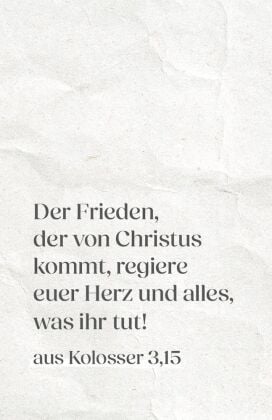 Produktbild: Frieden - Segen zum Mitnehmen