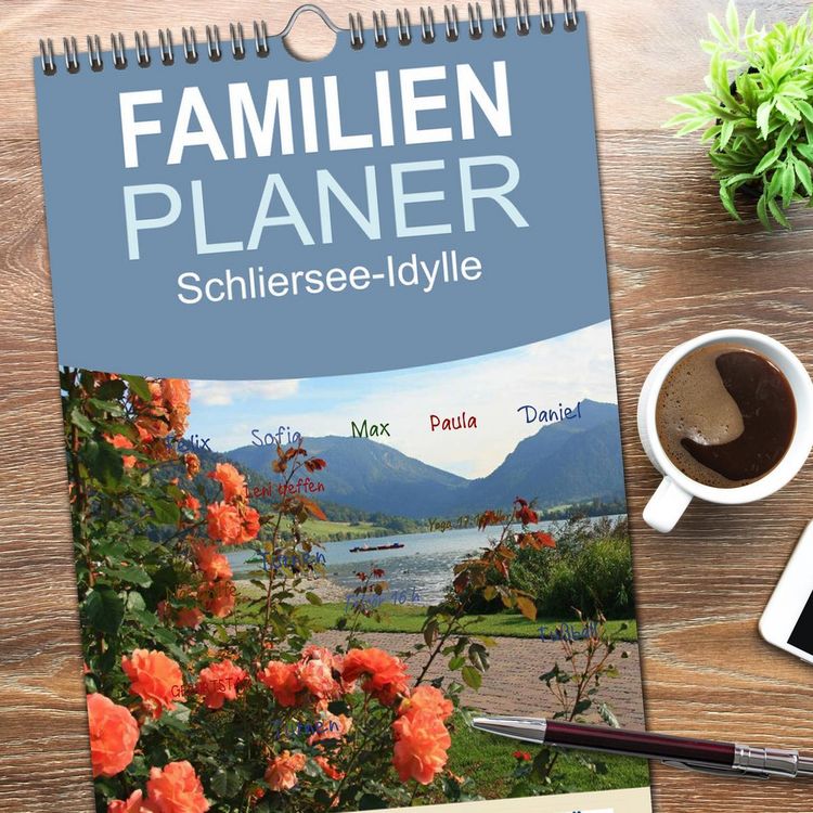 Produktbild: Familienplaner 2026 - Schliersee-Idylle mit 5 Spalten (Wandkalender, 21 x 45 cm) CALVENDO